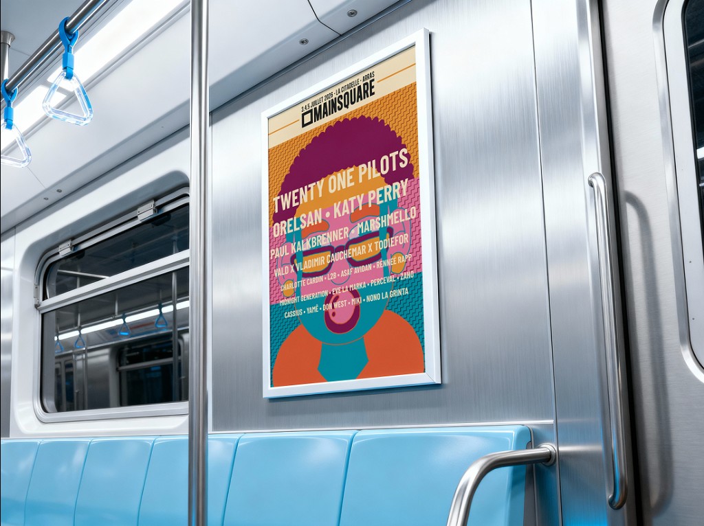 Affiche Mainsquare mockup