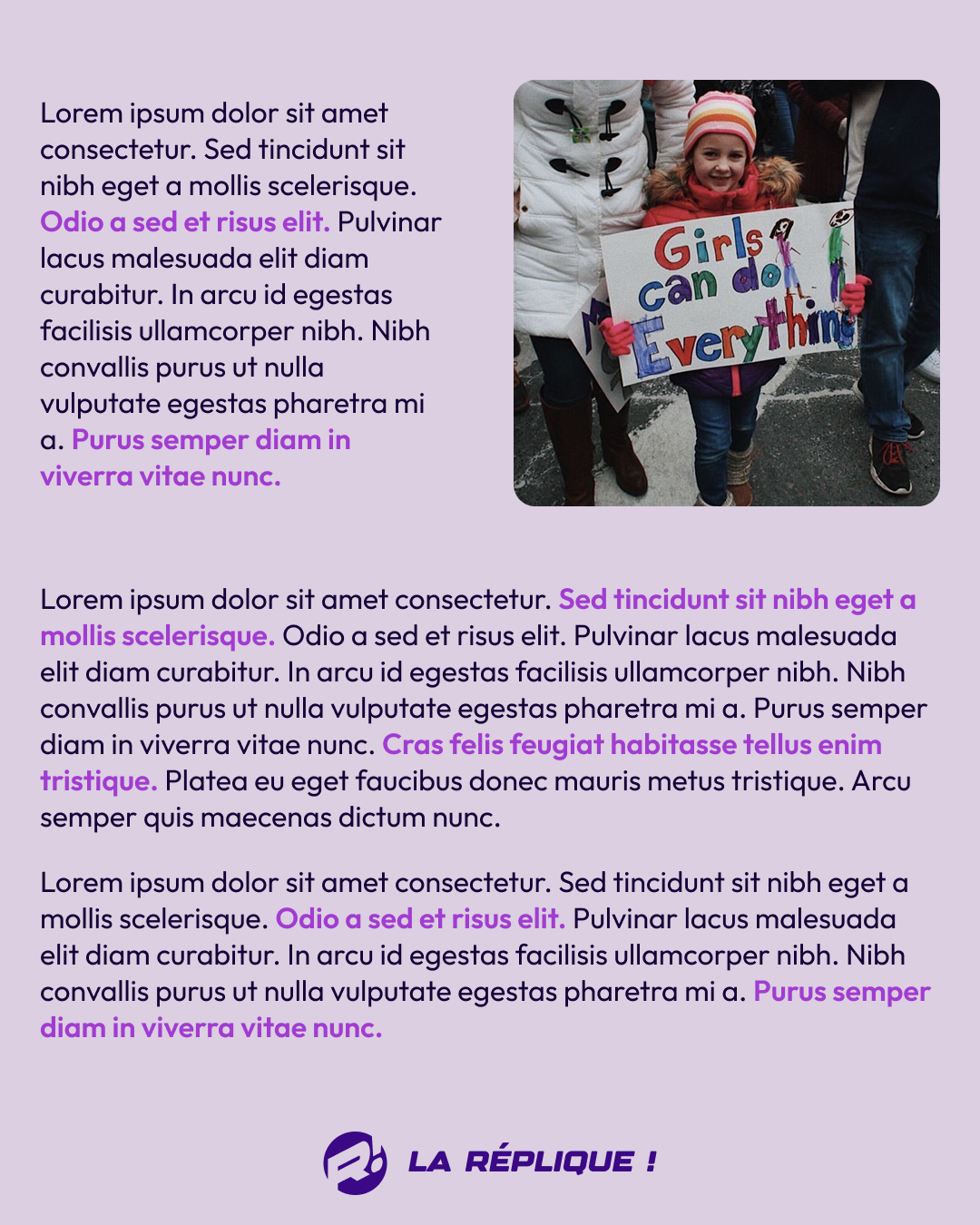 La Réplique !